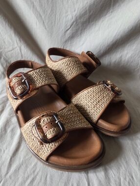 Luna Sole Eden Wicker Coconut Sandal - Never Worn